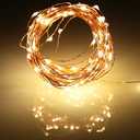 Ariceleo Led Fairy Lights Battery Operated, 4 Packs Mini Battery Powered Copper Wire Starry Fairy Lights for Bedroom, Christmas, Parties, Wedding, Centerpiece, Decoration (5m/16ft Warm White)