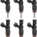 7531634 Fuel Injectors 6 Holes 6Pcs, Compatible with 2006-2012 BMW 328i 330i 530i 128i X3 X5 Z4 525i 528i 325xi 3.0L Engine, Replace# 13537531634
