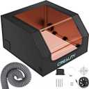 Creality Laser Engraver Enclosure, Fireproof and Dustproof Protective Cover 700x720x400mm with Exhaust Fan and Pipe, Fits for Most Laser Cutter, Insulates Against Smoke, Odor and Noise, Eye Protection