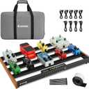 Donner Guitar Pedal Board with Built-in Power Supply, Aluminium Alloy Effects Pedalboard, DB-P300, 3.4Lb, 19.7 * 12.3 * 1.8"
