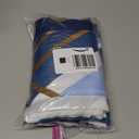 TWLSNCD Small Stall No Hook Shower Curtain with Snap in Liner, Abstract Geometric Shower Curtains and Liner Set for Bathroom, Hotel Bath Curtain with Mesh Window, Waterproof Washable, Blue 36" x 74"