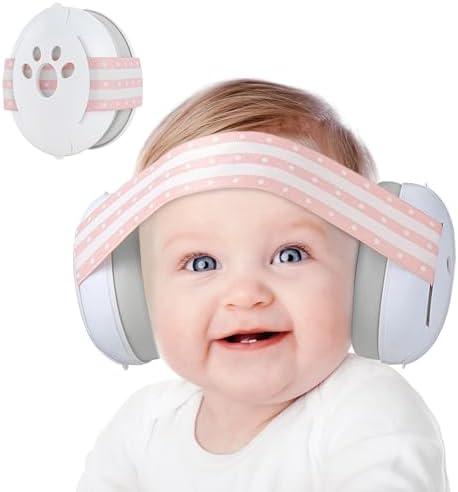Yoofoss Baby Ear Muffs Noise Protection for Infant and Babies Up to 36 Months - Noise Cancelling Headphones for Ear Protection, Sleep, Travel Baby Essentials