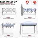 ABCCANOPY Durable Easy Pop up Canopy Tent 10x10, White