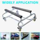 Jet Ski Dolly, 1300 LBS, Adjustable Bunks, 4 Brake Casters