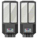 Jadisi 2026 New Solar Street Light, Solar Street Lights Outdoor Waterproof Dusk to Dawn 7000K LED Security Flood Light with Motion Sensor and Remote Control for Pathway, Entryway & Yard