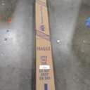 California Umbrella 9' Round Aluminum Pole Fiberglass Rib Market Umbrella, Crank Lift, Collar Tilt, White Pole, Antique Beige Olefin