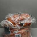 CozyLux Queen Comforter Set Burnt Orange Seersucker 7 Pieces Bed in a Bag Queen Comforter Set with Sheets Terracotta Luxury Bedding Set with Down Alternative Comforter, Sheets, Pillowcases & Shams