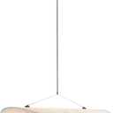 Japanese Style Bedroom LED Pendant Lights Designer Famous Restaurant Nordic Chandelier Art Silk Fabric Hanging Ceiling Light 3 Color Chandelier for Dining Room Living Room(40cm)