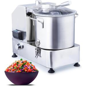 Hakka Commercial Food Processor, 1800W Electric Vegetable Cutter Heavy-Duty Veggie Chopper with Limitless Speed Control & Patented S/S Blade – 9L Capacity for Chopping Vegetable, Fruit, Bread & Meat