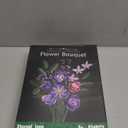 Purple Roses Flower Bouquet Building Sets, 834PCS Artificial Flowers Botanical Collection Compatible with Lego Flowers for Adults Gothic Decor, Gifts for Christmas Valentines Day