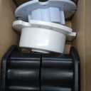 6PCS Rubber Tire Coupler Connector Upgrade Replacement for Power Wheels Ride on Car,1PCS Steering Motor Gearbox Adapter Upgrade for Power Wheels Parts,Hitch,Grip