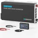 RENOGY REGO 3000W Pure Sine Wave Inverter with Transfer Switch & Bluetooth
Car Power Inverter 12V to 120V for Solar RV Truck Camping Home, 92% Conversion Efficiency, 6000W Peak Power, GFCI AC Outlet