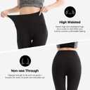 SINOPHANT High Waisted Leggings for Women - Full Length Capri Buttery Soft Yoga Pants for Workout Athletic (White, S)