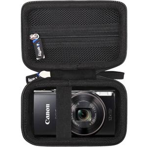 Camera Case for Canon Ixus Series/for PowerShot ELPH Series/for Sony Cyber-shot DSC Series, Travel Camera Bag for Canon Ixus/PowerShot ELPH/Cyber-shot DSC Series (Case Only) (Black)