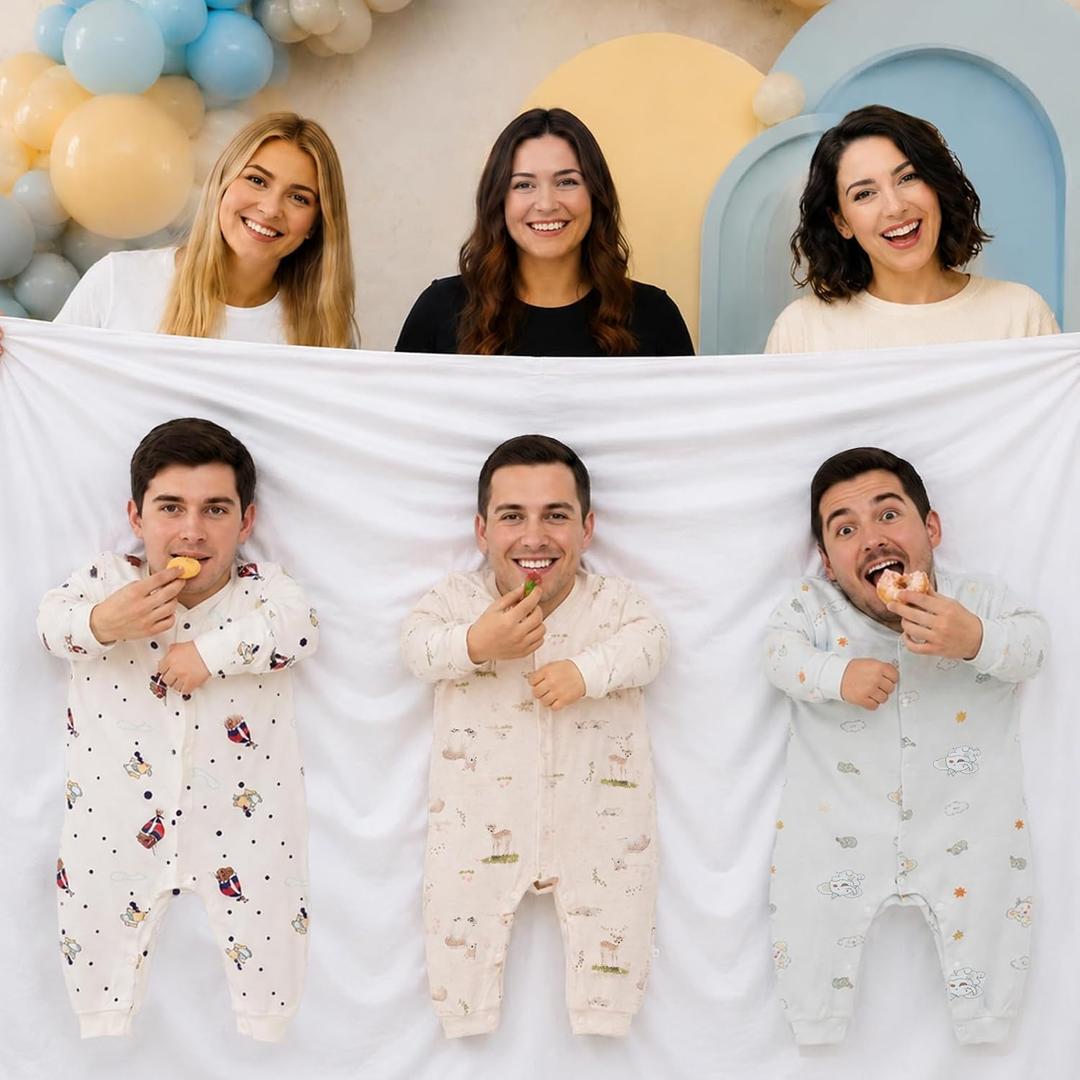 Baby Shower Party Favors Feed The Baby Game Backdrop, Fit 3 People