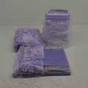 Bathroom Accessory SetBathroom Sets with Shower Curtain and Rugs, Non Slip Bathroom Rugs Super Absorbent, Light Purple Ombre Shower Curtain with Hooks, Lavender Bathroom Sets Complete for Home