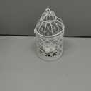 Hanging Birdcage Lantern, Metal Tealight Holder Vintage Decorative Hanging Candle Holder Lantern Centerpieces for Wedding Halloween Christmas Table Decoration
