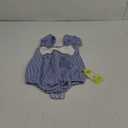Ding Dong Baby Girl Summer Striped Triangle Romper 
