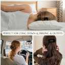 8 Pack Neutral Flat Hair Clips for Women Large Glossy No-Slip Rectangle Claw Clips Thick & Thin Hair in Black, Blonde and Brown, Strong Hold Square Hair Accessories for Work or Daily Wear