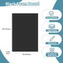 4 Pack Foam Board 24"x36", 3/16 Inch Thickness Black Poster Board, Double-Sided Acid-Free Foam Core Board, Large Lightweight Polystyrene Mat Board for Painting, Display, Craft & School Projects