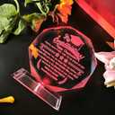 Class of 2026 Graduation Gift, 3D Laser Etched Crystal Octagon Decor, Congrats Grad Keepsake for University High School Students, Unique Gift for Daughter Son Her Him