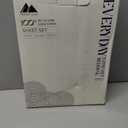 Mayfair Linen 100% Organic Cotton Sheets Full Size - 4 PC Organic Cotton Full Size Percale Weave Sheet Set, Soft, Cooling, Crisp & Breathable, 16" Deep Pocket Hotel Quality Bedding Set - Light Grey