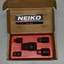 NEIKO 30249A 5 Piece Impact Socket Adapter Set, Standard SAE, 1/4, 3/8, 1/2" Cr-V Steel Impact Driver & Wrench Conversion Kit Socket Reducer, Locking Socket Adapter Set