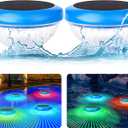 Solar Floating Pool Lights,RGB Color Changing Pool Floating Light,IP68 Waterproof Solar Pool Lights that Float,LED Pool Light for Inground & Above Ground Pools,Outdoor Garden,Party Decor (2)