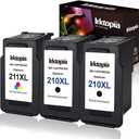 Inktopia Remanufactured Ink Cartridge Replacement for Canon 210XL PG-210XL 211XL CL211XL (2 Black,1 Color) for IP2700 IP2702 MP240 MP250 MP270 MP280 MP490 MP495 MP499 MX320 MX350 MX360 Printer