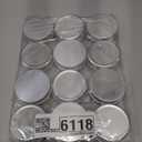 Tins 12 Pack, 2 Ounce Salve Tins with Lids, Small Metal Aluminum Tin Jar Refillable Containers, Round Tin Travel Cosmetic Containers with Screw Lids, Tin Can for Salve, Balm, Lip Balm, Cream