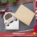 Personalized Wedding Gifts - Mr and Mrs Gifts - First Christmas Married Ornament 2025 - Wedding Gift for Couples 2025, Newlyweds, Bride - Bridal Shower Gift - Wood Ornament & Custom Photo