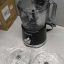 Food Processor and Vegetable Chopper 600W BPA Free 12-Cup Bowl, French-Fry-Cutter, 6.8oz Grinder for Cheese Grating, Ice Creshing, Chopping, Shredding, Slicing, Mixing and Doughing, 2+P Speeds