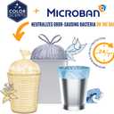 Color Scents Small Trash Bags - 4 Gallon, 720 Total Bags (12 Packs of 60 Count), Twist Tie (4 unique scent + color combinations) with Microban