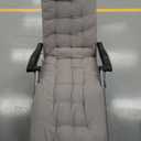 Slendor Zero Gravity Chair, Zero Gravity Lounge Chair with Upgraded Lock and Removable Cushion, Reclining Camping Chair with Cup Holder, Headrest for Indoor Outdoor, Gray (Grey)