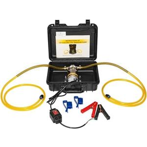 FACFUEL Electric Oil Extractor Pump 12/24V 100W, High Flow Oil Change Pump with Anti-Kink Hose, Transmission Fluid Transfer Pump for Automotive, Marine, Boats, Jet Ski, Lawn Mowers, DIY Oil Transfer