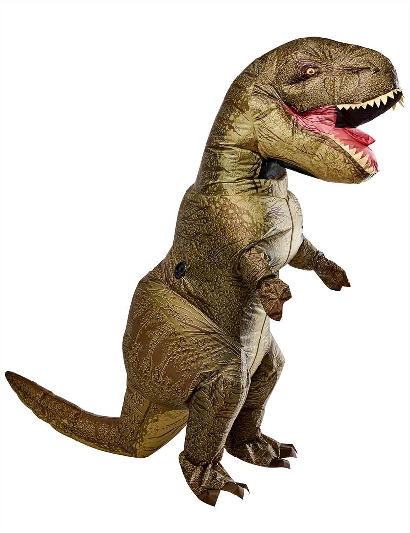 Rubies Inflatable Dinosaur Costume For Adults, For Themed Party and Halloween (Plus, Jurassic World T-rex)