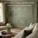 Pre-Cut Wall Molding Kit, Paintable Accent Wall Trim for TV Wall Decor PVC
