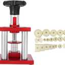 Watch Repair Tool, Screw Type Crystal Bezel Watch Back Case Cover Press Watchmaker Tool with 20 Dies for Watch Making and Repair