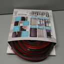 20FT Weather Stripping Door Seal - Self Adhesive Weather Insulation Strip Weatherstripping Silicone D Shaped Seal Strip Door Frame Gap Filler/Window Soundproofing (Black)