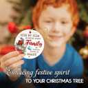 VeryHomy Family Christmas Ornaments 2025 | Long Distance for Grandpa, Grandma, Mom and Dad Gifts, Birthday for Sister, Brother | Ceramic Christmas Tree Decorations 2025