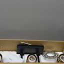 Black and Gold Bathroom Light Fixtures, 3-Light Modern Vanity Light Over Mirror, Wall Sconces with Milky White Frosted Glass Shades, E26 Socket (Bulbs Not Included)