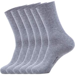 Mens Classic Cotton Dress Socks Thin Lightweight for Office Business Comfortable Casual Crew Socks Black 6 Pack (10-14, Gray 6 Pairs)