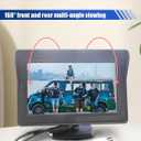 YoRise 4.3 Inch TFT LCD Car Color Parking Aid System Monitor Display, DC 12V Automotive Rearview Reverse Camera, Universal Car LED Backup Monitor Screen for Cars/Trucks/SUVs (Black)