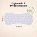 Organic Burp Cloths Baby Boy & Girl - 5-Pack Super Absorbent Cotton Burping Cloths for Babies, Soft & Plush Newborn Spit Up Rags, Infant Towels for Milk Spit Up, Unisex, Large 21" x 10" (Dreamers)