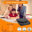 USHYMJT Sourdough Starter Warmer  Precision Temperature Control (70-100F, 1F Adjustable) with 12H Timer, Auto Shutoff & Waterproof Thermometer | Compact, Energy-Efficient Design for Home Bakers