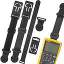 2 Sets Magnetic Hanging Strap Compatible with Fluke Hanging Loop Strap Magnet Kit Instruments Multimeter Accessories Fits Most Multimeters