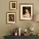 Yaetm 11x14 Gold Picture Frame with Decorative Inner Frame & Tempered Glass, Display 8x10 Photos with Mat on Wall - Portrait or Landscape - Ideal for Office & Home Dcor (Vintage Gold, Single)