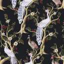 CRE8TIVE Chinoiserie Peacock Wallpaper Dark Floral Peel and Stick Wallpaper Vintage Bird Peony Tree Wall Mural Removable Self Adhesive Vinyl Contact Paper for Bedroom Bathroom Walls Cabinets 12"x118"