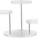 ULTECHNOVO Acrylic Display Stand 3X3 Inch Clear Riser for Home & Retail Showcase Compact Multi-Layer Display Shelf for Rings Necklaces Bracelets Watches