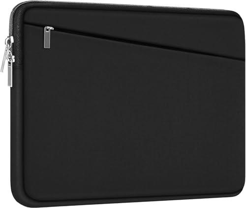 Laptop Sleeve Case 17 inch, Durable Computer Carrying Bag Protective Case Briefcase Handbag with Front Pocket, Slim Laptop Cover for 17-17.3 Inch HP, Dell, Lenovo, Asus, Notebook, Black